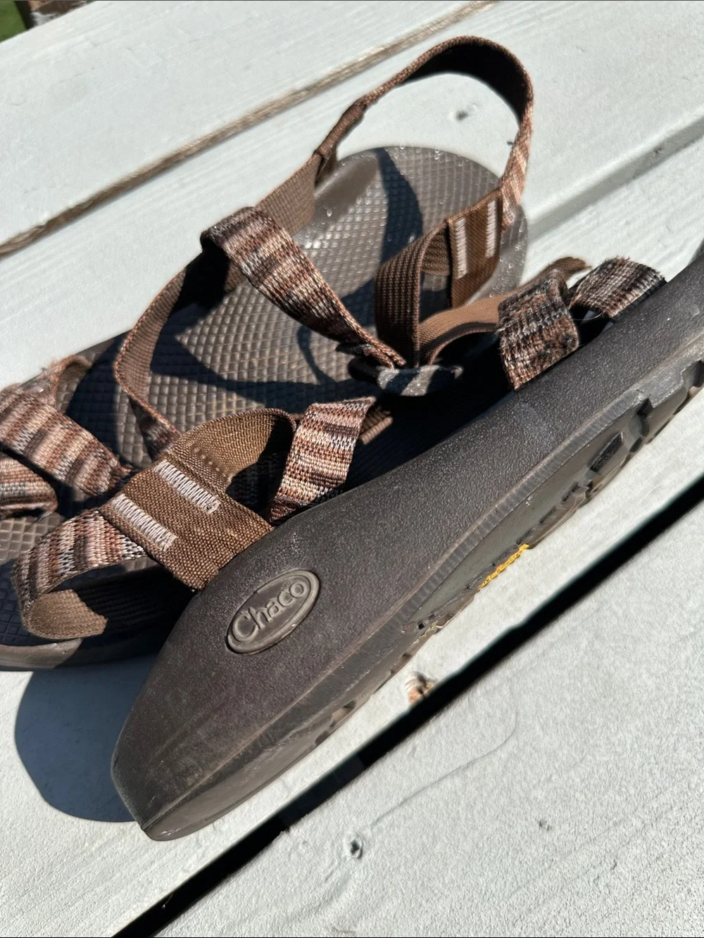 Chaco Men's Brown Adjustable Strap Sandals